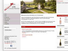 Tablet Screenshot of lfe-wein.de